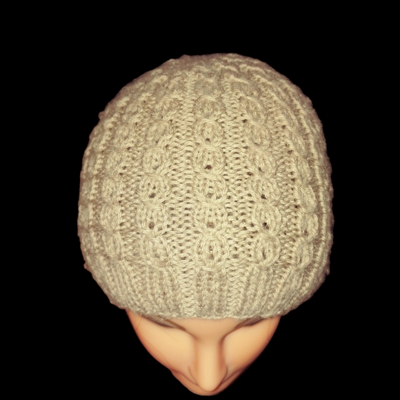 Handmade Beanie 100% Merino Wool 70" Long Cable Pattern Knitted - Picture 4 of 11